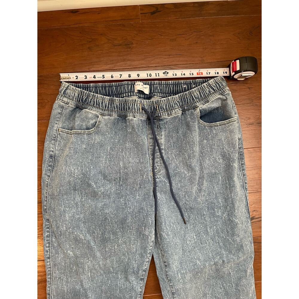 Lane Bryant Jeans Women’s 18 Blue Denim Stretch Drawstring Waistband Relaxed - Picture 7 of 10